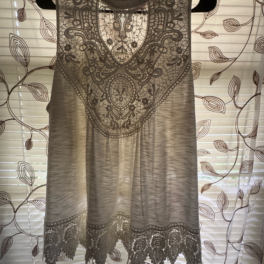 Elegant Cream Lace Women’s Top